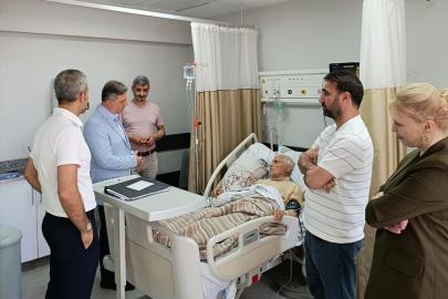 Dicle Üniversitesi yönetimi hastane ziyaretlerinde bulundu