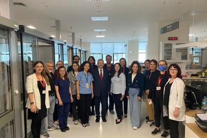 Tekirdağ Şehir Hastanesi Başhekimi Tabakoğlu sağlık personeliyle bayramlaştı