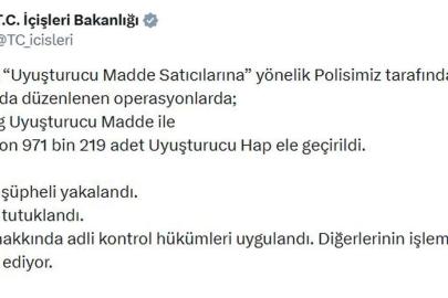 69 ilde uyuşturucu operasyonu: 423 tutuklama
