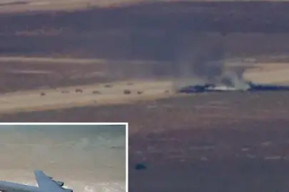 ABD'nin B-52 ağır bombardıman uçağı California'da düştü