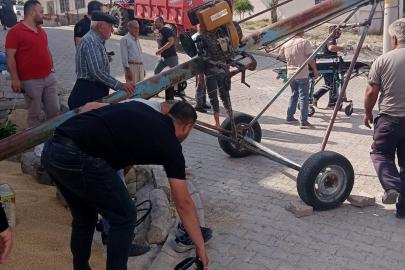 Adıyaman'da ayağı helezon makinesine sıkışan kişi yaralandı