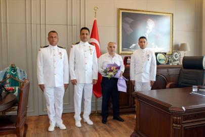 Anamur Kaymakamı Duru, Sahil Güvenlik Bot Komutanlığı personeliyle bir araya geldi