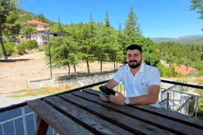 Antalya'da muhtar, orman yangınlarına karşı dronla gönüllü gözlem yapıyor