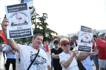 Arnavutluk'ta Trump bağlantılı proje protestoları 24. gününde
