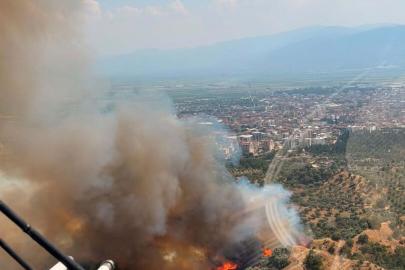 Aydın'da tarım arazisinde yangın