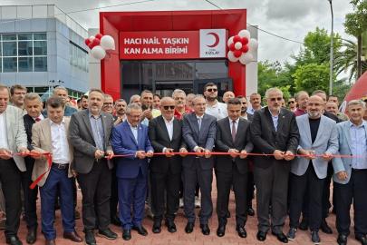 Bafra'da Türk Kızılay Hacı Nail Taşkın Kan Alma Birimi hizmete açıldı