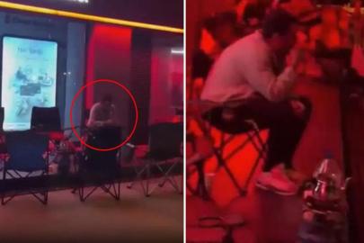 Bakan Kurum "Bugün başladı" dedi, sandalyesini alan bankanın önüne koştu