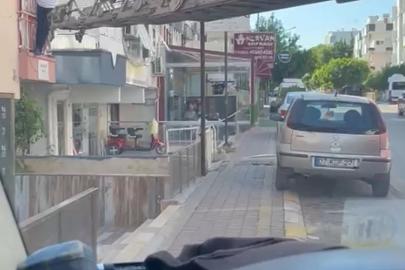 Balkon demirinde mahsur kaldı, itfaiye merdiveniyle kurtarıldı