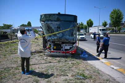 Başkentte EGO otobüsü ile ticari aracın karıştığı kazada 1 kişi öldü, 9 kişi yaralandı