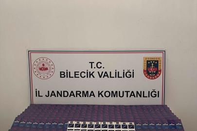 Bilecik'te 9 bin 900 doldurulmuş makaron ele geçirildi