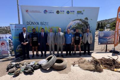 Bodrum'da hayalet ağ temizliği ve 25 bin yavru levrek salımı