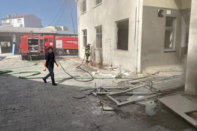 Burdur'da eski cezaevinde çıkan yangın söndürüldü