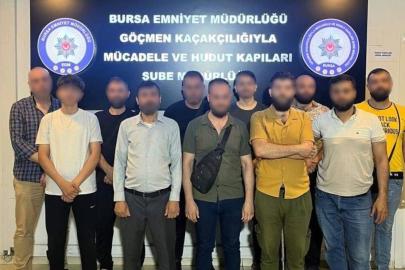 Bursa'da 'göçmen kaçakçılığı'na 2 gözaltı
