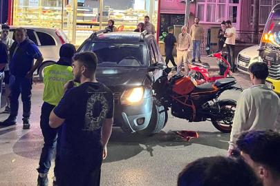 Bursa'da otomobille çarpışan motosikletin sürücüsü yaralandı