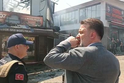 Bursa'da tarihi çarşıda yangın