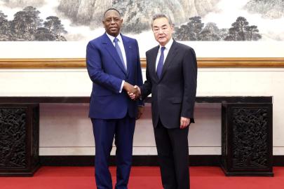 Çin Dışişleri Bakanı Wang, BM Genel Sekreterliği Adayı Sall ile Görüştü