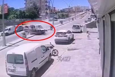 Cizre'de zincirleme kaza kamerada: 4 yaralı