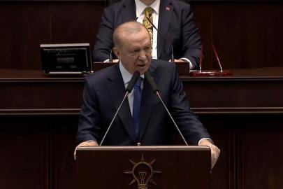 Cumhurbaşkanı Erdoğan, parti grubunda konuşuyor