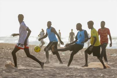 Dakar sahillerinde Dünya Kupası heyecanı