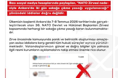 DMM: Sokağa çıkma yasağı iddiaları doğru değildir