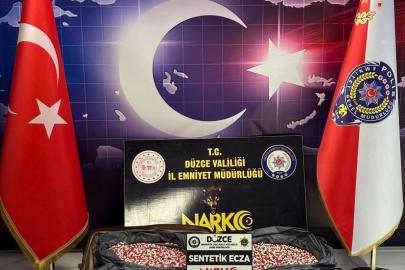 Düzce'de 115 bin uyuşturucu hap ele geçirildi