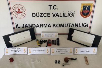 Düzce'de kaçakçılık ve uyuşturucu operasyonlarında 10 şüpheli yakalandı