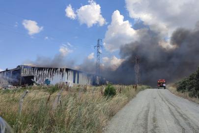Edirne'de katı atık bertaraf tesisinde yangın