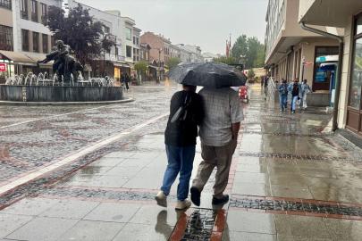 Edirne'de sağanak etkili oldu