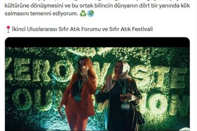 Emine Erdoğan'dan Sıfır Atık Festivali Mesajı
