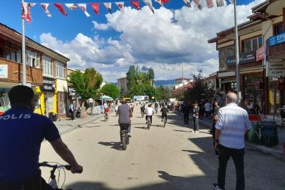 Erzurum'da "Narman Peri Bacaları Bisiklet Turu" düzenlendi