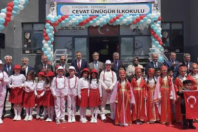 Eskişehir'de eğitime kazandırılan Cevat Ünügür İlkokulu törenle açıldı