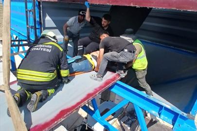 Eskişehir'de maden ocağındaki taş kırma kuyusuna düşen 2 işçi yaralandı
