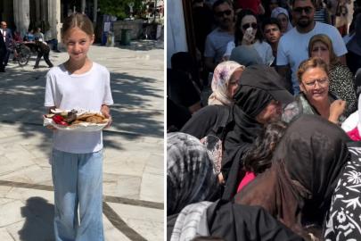 Eyüp Sultan'da ziyaretçilere kurabiye ikram etmek isteyen genç kız hayatının şokunu yaşadı