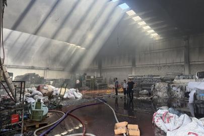 Gaziantep'te tekstil fabrikasında çıkan yangın söndürüldü