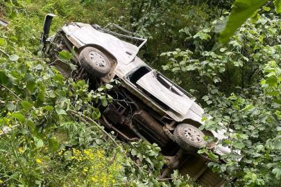 Giresun'da kamyonet fındık bahçesine yuvarlandı: 1 ölü