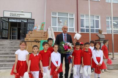 Gölbaşı'nda başarılı öğrencilere bisiklet hediye edildi