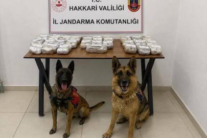 Hakkari'de 21 kilo 650 gram esrar ele geçirildi