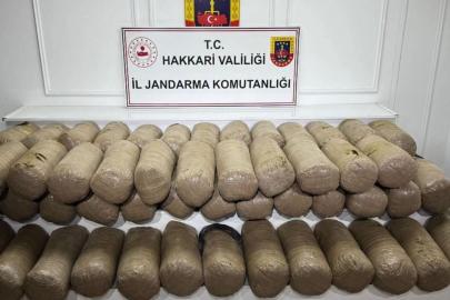 Hakkari'de 503 kilogram esrar ele geçirildi