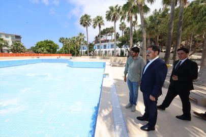 Hatay Valisi Masatlı, "Çevlik Su Sporları ve Doğa Aktiviteleri Köyü"nde incelemelerde bulundu