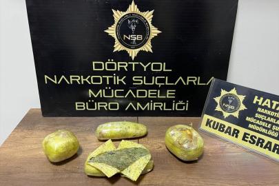 Hatay'da motosikletinde 1 kilo 339 gram uyuşturucu bulunan zanlı tutuklandı