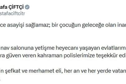 Hatay'da öğrencileri polis ekipleri LGS'ye yetiştirdi