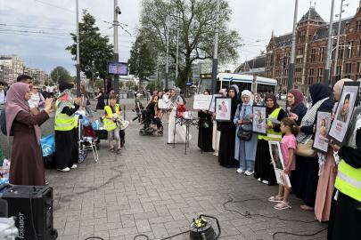 Hollanda'da Gazze'de öldürülen çocuklar için gösterisi düzenlendi