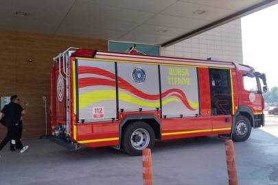 İnegöl Devlet Hastanesinde elektrik panosunda çıkan yangın söndürüldü