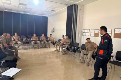 İslahiye'de jandarma personeline enkazda arama ve kurtarma eğitimi verildi