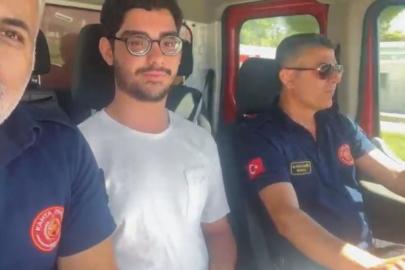 İtfaiye ekibi, asansörde mahsur kalan öğrenciyi kurtarıp sınava yetiştirdi