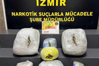 İzmir'de 15 kilo skunk ele geçirildi: 3 tutuklama