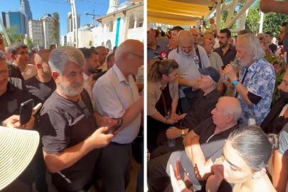 Kadir İnanır'ın cenaze töreninde İlyas Salman ile fotoğraf çektirme yarışına girdiler