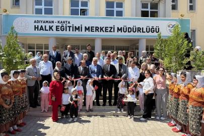 Kahta'da "Hayat Boyu Öğrenme Haftası" kapsamında sergisi açılış düzenlendi