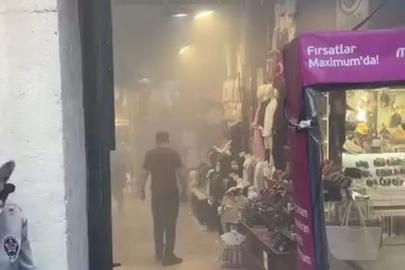 Kapalıçarşı'da trafoda yangın