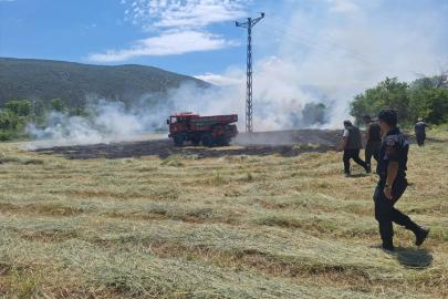 Karabük'te çıkan anız yangını söndürüldü